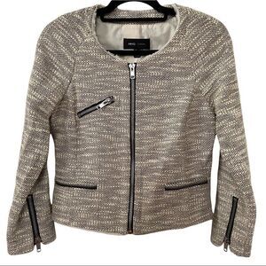 Mango MNG Casual Tweed Blazer Size Medium